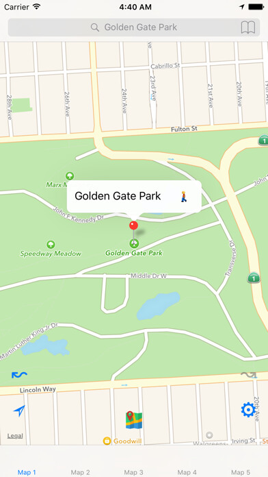 Emulate iPhone app Map 5 using MyAndroid