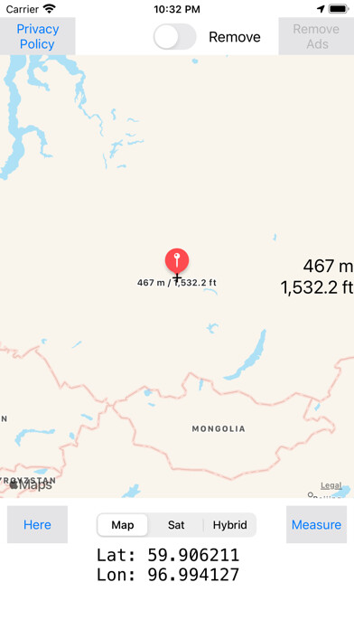 Emulate iPhone app Map Altimeter using MyAndroid