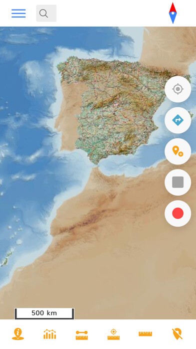 Emulate iPhone app Mapas de España Básicos using MyAndroid