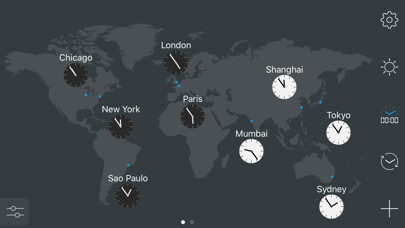 Emulate iPhone app map:clock - World Map & Clock using MyAndroid Emulate iPhone app map:clock - World Map & Clock using MyAndroid
