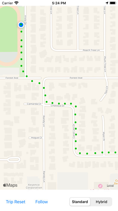 Emulate iPhone app Map Dots using MyAndroid