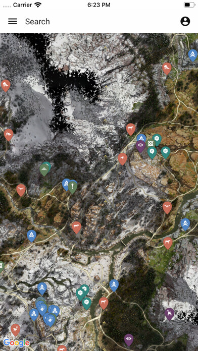 Emulate iPhone app MapGenie: HZD Map using MyAndroid