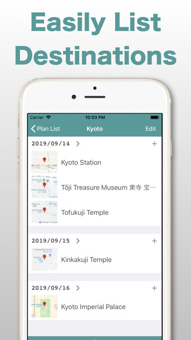 Emulate iPhone app MapiLista, List up Locations using MyAndroid