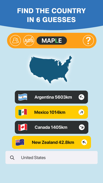 Emulate iPhone app Maple: Worldle Country Guess using MyAndroid Emulate iPhone app Maple: Worldle Country Guess using MyAndroid