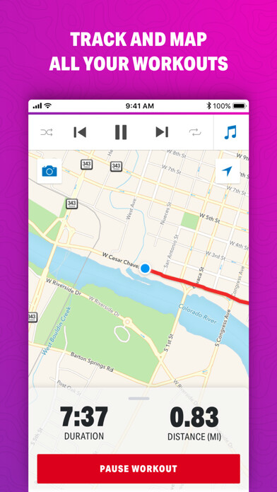 Emulate iPhone app Map My Walk by Under Armour using MyAndroid