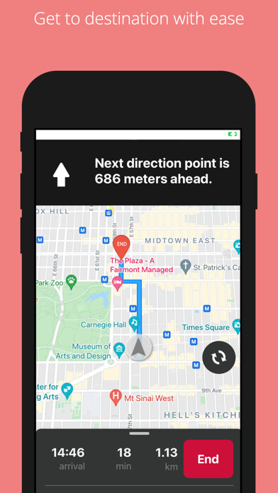 Emulate Map, Navigation for Pedestrian from MyAndroid or run Map, Navigation for Pedestrian using MyAndroid