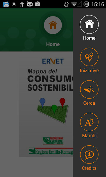 Emulate iPhone app Mappe Del Consumo Sostenibile using MyAndroid Emulate iPhone app Mappe Del Consumo Sostenibile using MyAndroid