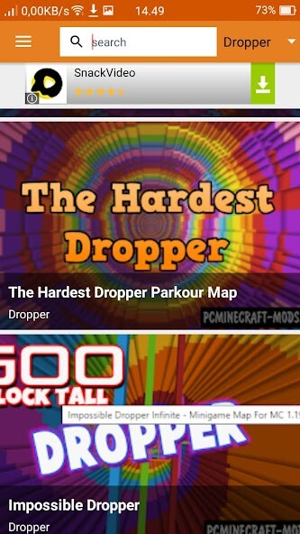 Run android online APK Maps Dropper For MCPE from MyAndroid or emulate Maps Dropper For MCPE using MyAndroid