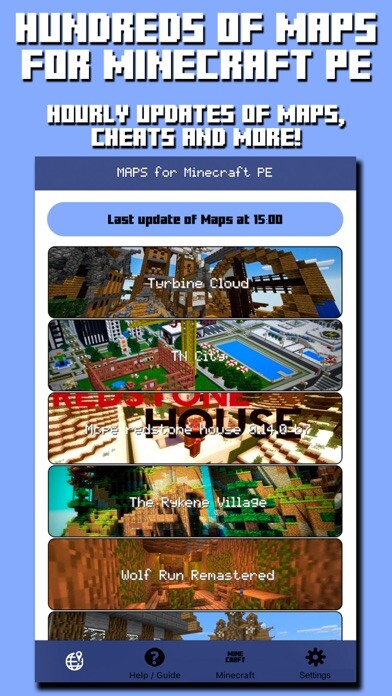 Emulate iPhone app Maps for Minecraft PE - Pocket Edition using MyAndroid