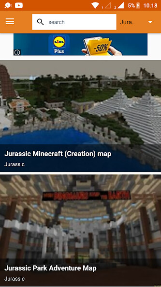 Run android online APK Maps Jurassic craft For MCPE from MyAndroid or emulate Maps Jurassic craft For MCPE using MyAndroid