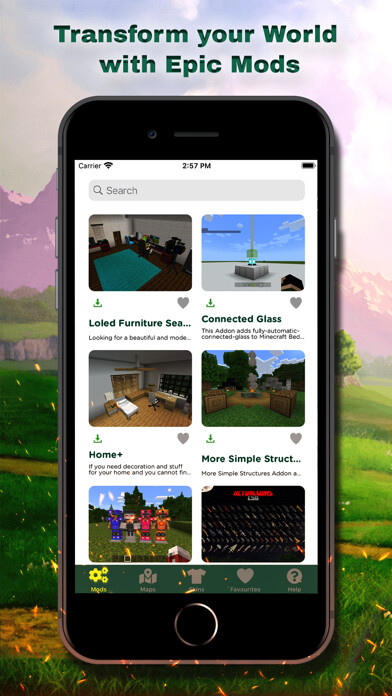 Emulate iPhone app Maps Mods Skins for Minecraft using MyAndroid