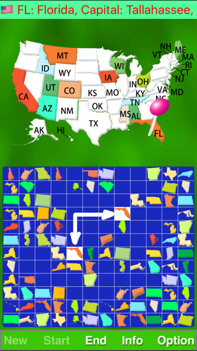 Emulate iPhone app Map Solitaire - USA using MyAndroid Emulate iPhone app Map Solitaire - USA using MyAndroid