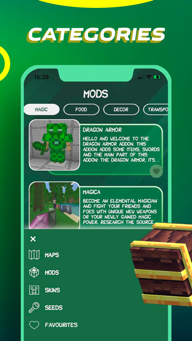 Emulate iPhone app Maps Skins Seeds for MC PE using MyAndroid