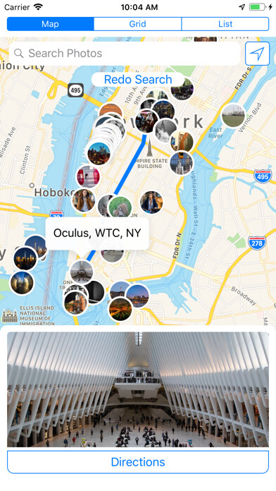 Emulate iPhone app Mapthegram using MyAndroid