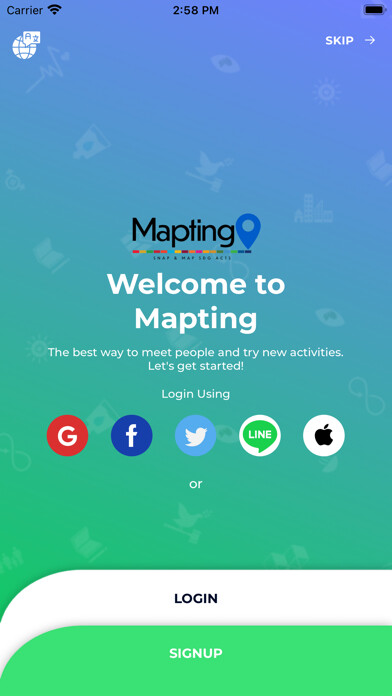 Emulate iPhone app Mapting - Snap & Map SDG acts using MyAndroid