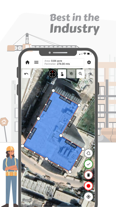 Emulate iPhone app Mapulator - Area Measurement using MyAndroid Emulate iPhone app Mapulator - Area Measurement using MyAndroid