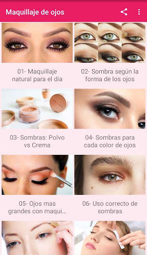 Run android online APK Maquillaje de Ojos from MyAndroid or emulate Maquillaje de Ojos using MyAndroid