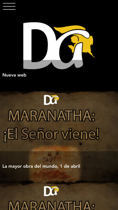 Emulate iPhone app ¡Maranatha: El Señor viene! using MyAndroid