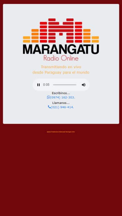 Emulate iPhone app Marangatu Radio using MyAndroid