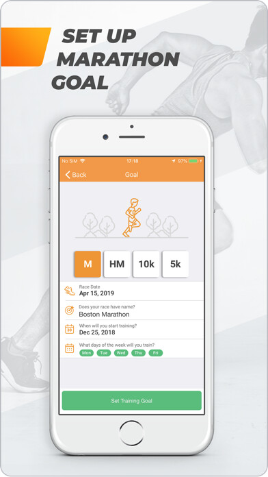 Emulate iPhone app Marathon Runner: M,HM,10K,5K using MyAndroid Emulate iPhone app Marathon Runner: M,HM,10K,5K using MyAndroid
