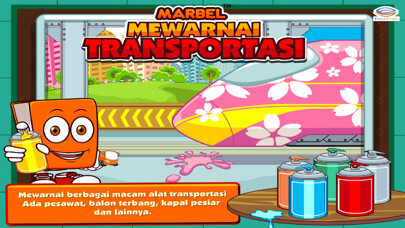 Emulate iPhone app Marbel Mewarnai Transportasi using MyAndroid