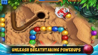 Emulate iPhone app Marble Dragon Shoot using MyAndroid