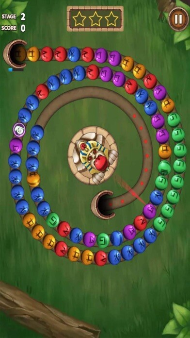 Emulate iPhone app Marble King using MyAndroid