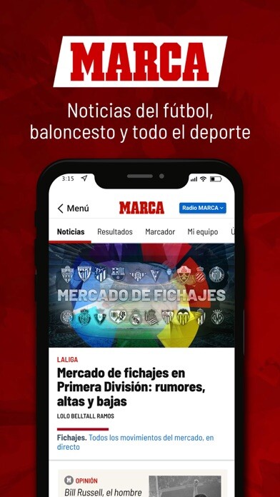 Emulate iPhone app MARCA - Diario deportivo using MyAndroid Emulate iPhone app MARCA - Diario deportivo using MyAndroid