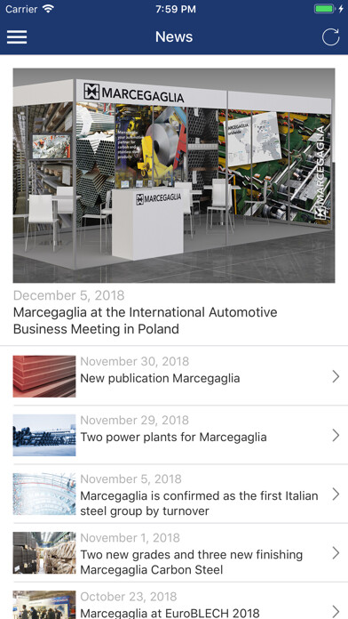 Emulate iPhone app Marcegaglia using MyAndroid Emulate iPhone app Marcegaglia using MyAndroid