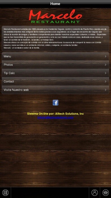 Run android online APK Marcelo Restaurant from MyAndroid or emulate Marcelo Restaurant using MyAndroid