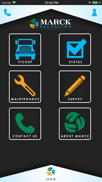 Emulate iPhone app Marck Recycling using MyAndroid