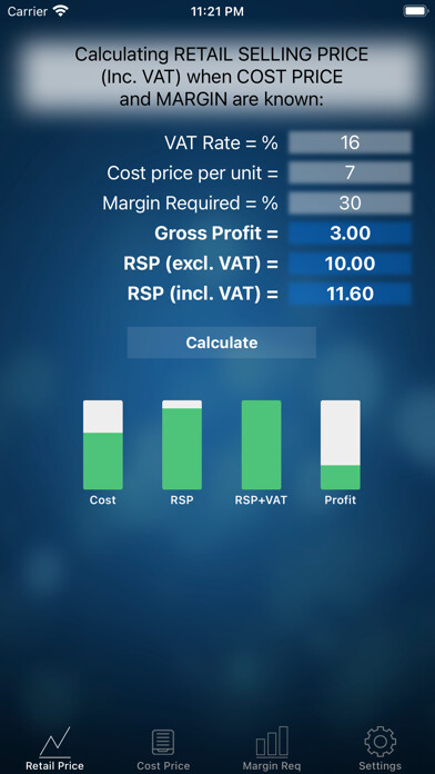 Emulate iPhone app Margin/Selling/Cost Calculator using MyAndroid Emulate iPhone app Margin/Selling/Cost Calculator using MyAndroid