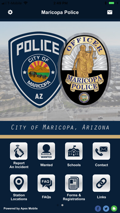 Emulate iPhone app Maricopa Police Department using MyAndroid Emulate iPhone app Maricopa Police Department using MyAndroid