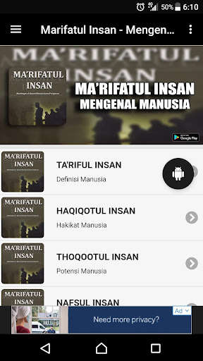 Run android online APK Marifatul Insan - Mengenal Manusia from MyAndroid or emulate Marifatul Insan - Mengenal Manusia using MyAndroid