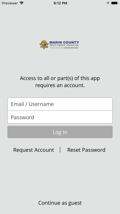 Emulate iPhone app Marin County DSA using MyAndroid