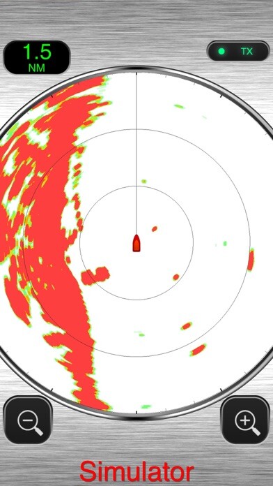 Emulate iPhone app Marine Radar Simulator using MyAndroid