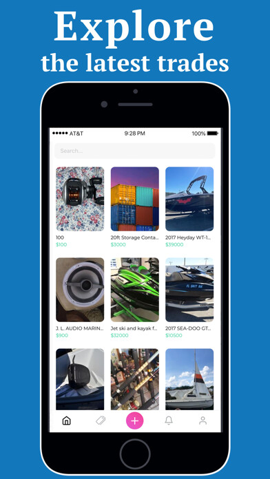 Emulate iPhone app Marine Trader- Buy & Sell using MyAndroid