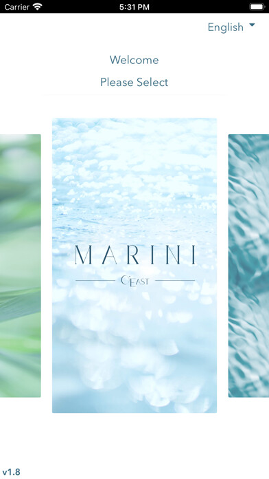 Emulate iPhone app Marini Collection using MyAndroid