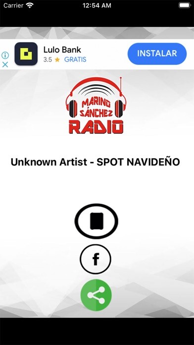 Emulate iPhone app Marino Sanchez Radio using MyAndroid