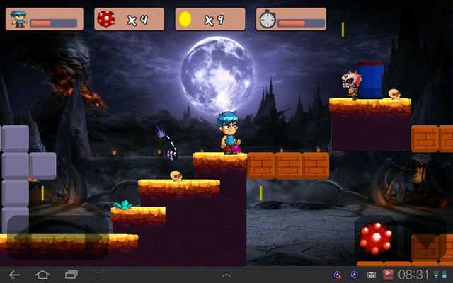 Emulate Android APK Mario adventure in the dark