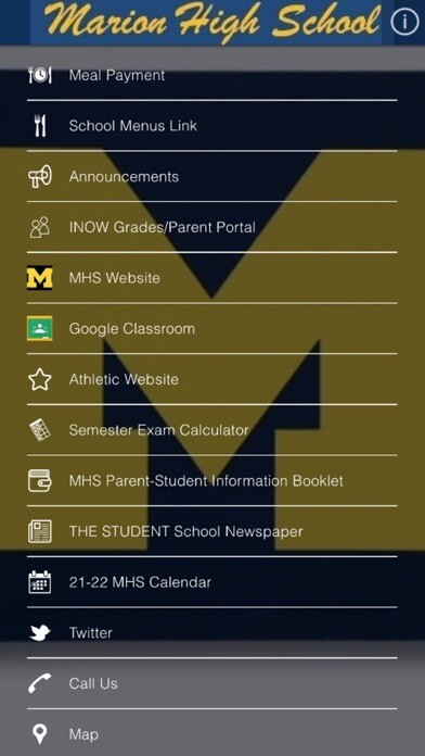 Emulate iPhone app Marion High School Wildcats. using MyAndroid Emulate iPhone app Marion High School Wildcats. using MyAndroid