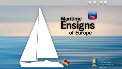 Emulate iPhone app Maritime Ensigns of Europe using MyAndroid