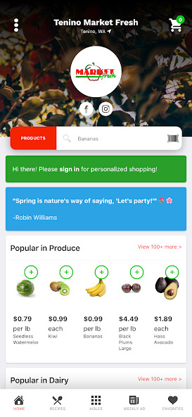 Run android online APK Market Fresh Stores from MyAndroid or emulate Market Fresh Stores using MyAndroid