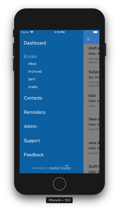 Emulate iPhone app Market Leader Real Estate CRM using MyAndroid Emulate iPhone app Market Leader Real Estate CRM using MyAndroid