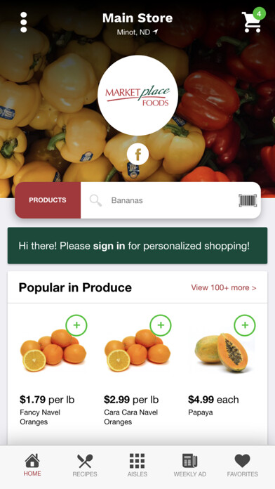 Emulate iPhone app Market Place Foods using MyAndroid Emulate iPhone app Market Place Foods using MyAndroid