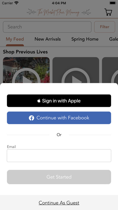 Emulate iPhone app MarketPlaceManning using MyAndroid
