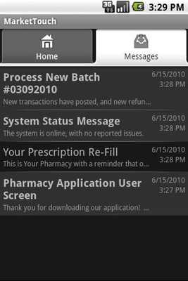 Emulate Android APK Market Touch Media Alerts