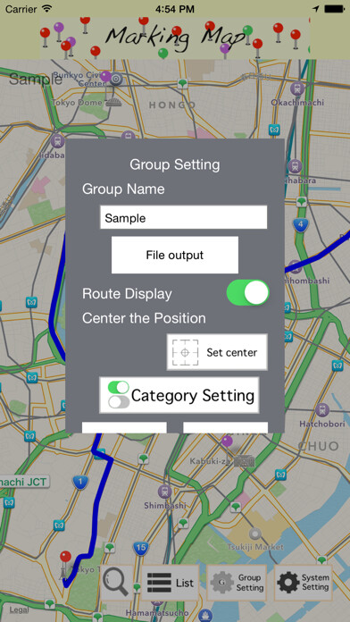 Emulate iPhone app Marking MAP using MyAndroid