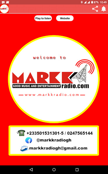 Run android online APK MARKK Radio from MyAndroid or emulate MARKK Radio using MyAndroid