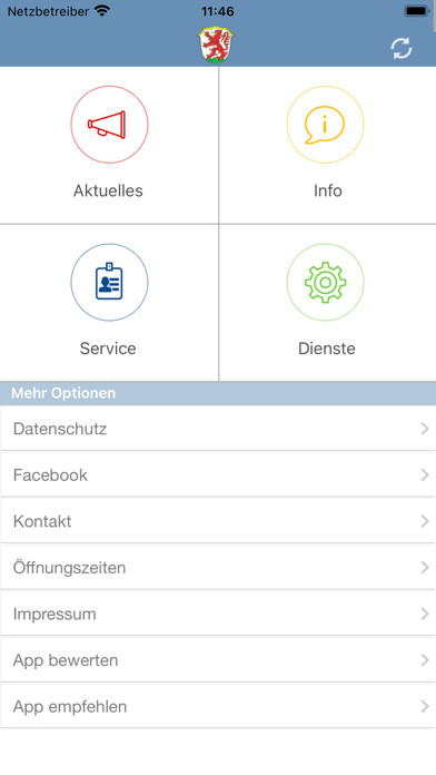 Emulate iPhone app Markt Kaufering using MyAndroid